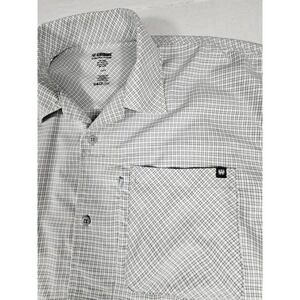 Blackhawk Warrior Wear 1700 Shirt Men XL Grey Plaid Tactical Button Up Short Slv
